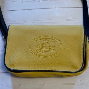 Lacoste Mustard Yellow Shoulder Bag